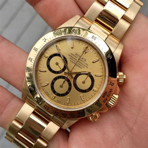 rolex daytona chronograph gold